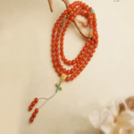 Baoshan Nanhong ice red 108 Buddha beads necklace beads strings women's multi-ring bracelet rosary strings-1