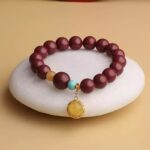 Cinnabar strings beeswax transfer beads birthday gift new red women's bracelets for the current year-1