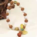 Vajra Bodhi Pearl Beeswax Multi Treasure String Women's Jadeite Jasper Transfer Beads Bracelet Beaded