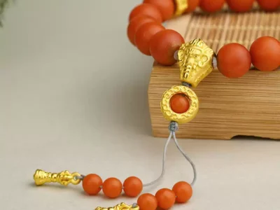 Baoshan Red Gold Hand-Held Rosary Buddha Beads Bracelet Female Bracelet-1