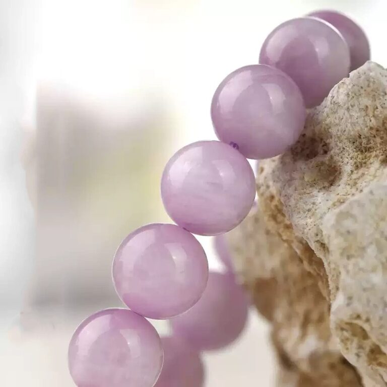 Amethyst Lithium Faixi Spinning Treasure String Haiyanite Women's Lunar New Year Transfer Beads Amethyst Peach Blossom Bracelet-3