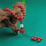 925 Silver Cinnabar Amber 108 Bead String Six Character Truth Necklace for Men and Women for the Year of the Snake-2