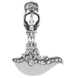 Sterling Silver Vajra Battle-ax Sword Pendant Pendant Tibetan Tibetan Original Retro Niche Necklace Accessories Gift