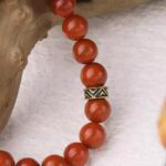 Nanhong tiger tooth dzi bead bracelet this year niche design single circle agate bead bracelet women gift-1