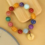 Multi-precious strings transfer beads jade beeswax nanhong jasper crystal turquoise accessories men and women bracelets