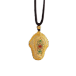 Collection of Gold and Jade Pendant Men and Women Couples Models Simple and Tianyu White Jade Pendant Gold Necklace