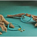 Turquoise strings beeswax Nanhong with beads multi treasure bracelet tag single loop beading sub ethnic style-4