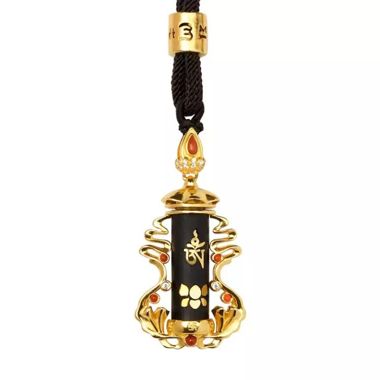 Sandalwood Treasure Umbrella Pendant Six Character Truth Southern Red Turquoise 925 Silver Tibetan Tibetan Pendant Jewellery