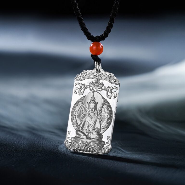 999 Pure Silver Buddha Pendant Necklace Men's This Year of the Dragon Year of Silver Jewellery This Life Buddha Necklace Female Models-2