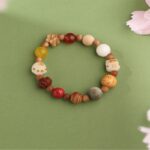 Bodhi Cinnabar Multi Treasure Strings Lucite Agate Barbie Sandalwood Rosary Niche Cold Women's Bracelets-1