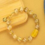 Beeswax Multi Treasure String Pixi Brave Nanhong Jasper Transit Beads Peach Blossom Crystal Aquamarine Ladies Bracelet-3