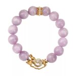 Amethyst Lithium Faixi Spinning Treasure String Haiyanite Women's Lunar New Year Transfer Beads Amethyst Peach Blossom Bracelet-4