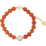 Baoshan nanhong persimmon red joy spinning treasure bracelet women's literature to play with the string of this year's transit beads-4