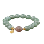 Jade Agate Lapis Lazuli Strings about 12mm Round Beads Jade Beads Floating Green High-Grade Feeling Bracelet Female