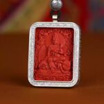 Lunar New Year Cinnabar Pendant Buddha Necklace Men's and Women's Lunar New Year Dragon Holiday Gift for Parents-4