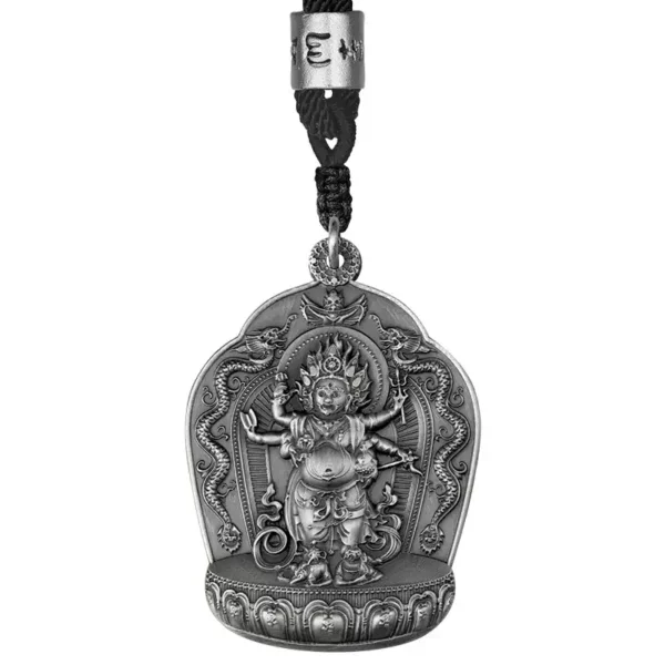 Zodiac Buddha Necklace 999 Pure Silver Pendant Men and Women Models of the Year of the Dragon Buddha Pendant Jewellery