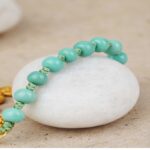 Turquoise bracelet s925 silver auspicious eight treasures accessories small tag string niche ethnic style-3