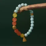 Turquoise Nanhong two-tone bracelet female beeswax transfer beads strings for mom birthday gift-5