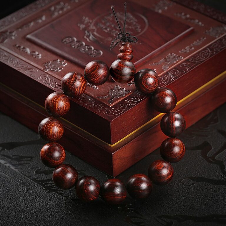 Huanghuali strings Xiaoye Zitan Buddha beads 108 pieces of cultural play cold men and women couple models bracelet-5