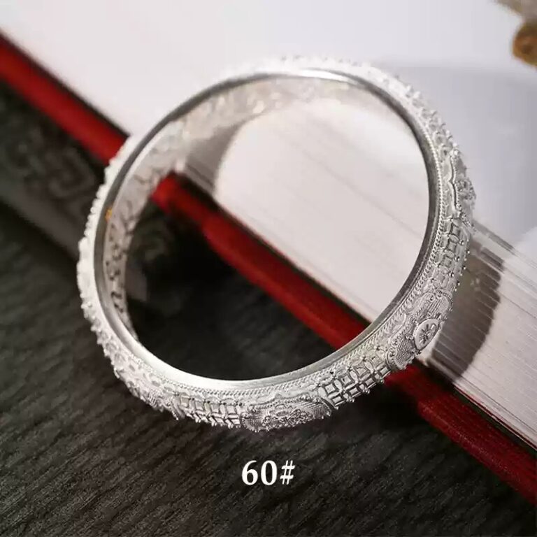 Auspicious eight treasures Pure silver bracelet museum to send girlfriend friends birthday women's day Tanabata gift-4