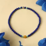 Lapis lazuli Nanhong green pine 108 beads strings women's strings multi-turn bracelet bracelet playing disc game -1