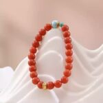 Chuan material nanhong agate vase dzi bead strings women's beads single loop bracelet transit beads-2