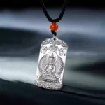 999 Pure Silver Buddha Pendant Necklace Men's This Year of the Dragon Year of Silver Jewellery This Life Buddha Necklace Female Models-4