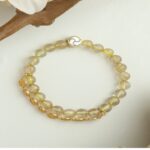 925 Silver Gold Hair Crystal Hi-Spinning Treasure Strings Men and Women's Lunar New Year Carrying Beads Citrine Strings