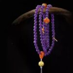 Amethyst bracelet 108 Buddha Beads Strings Female Nanhong Transfer Beads Rosary Finger Twist Literature Play-3