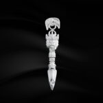 Demon descending vajra and pestle pendant women Tibetan Tibetan 999 foot silver vajra peg necklace men's premium feeling-4