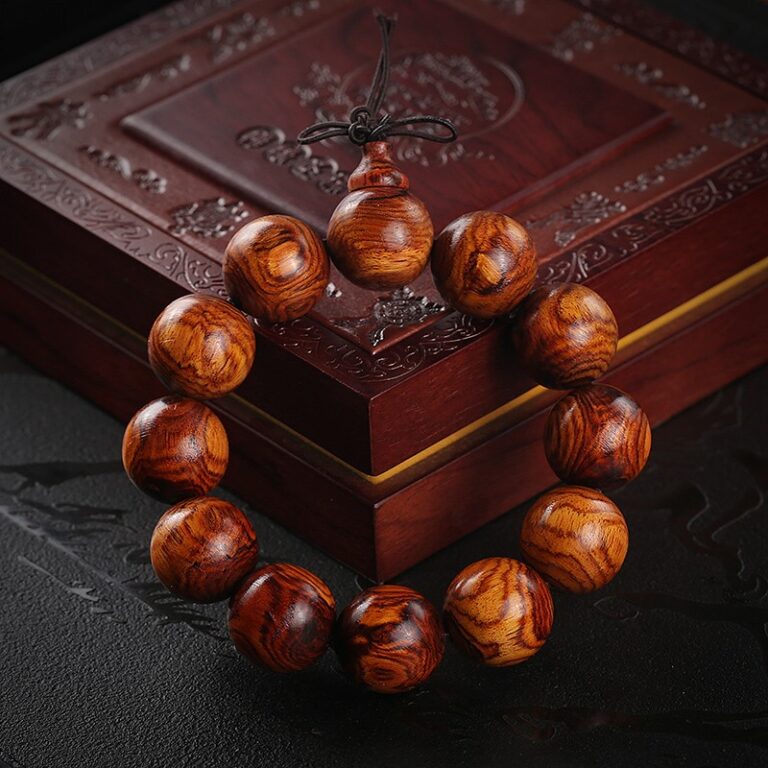 Huanghuali strings Xiaoye Zitan Buddha beads 108 pieces of cultural play cold men and women couple models bracelet-6