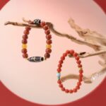 Chuan material nanhong agate vase dzi bead strings women's beads single loop bracelet transit beads-4