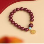 Cinnabar strings beeswax transfer beads birthday gift new red women's bracelets for the current year-6