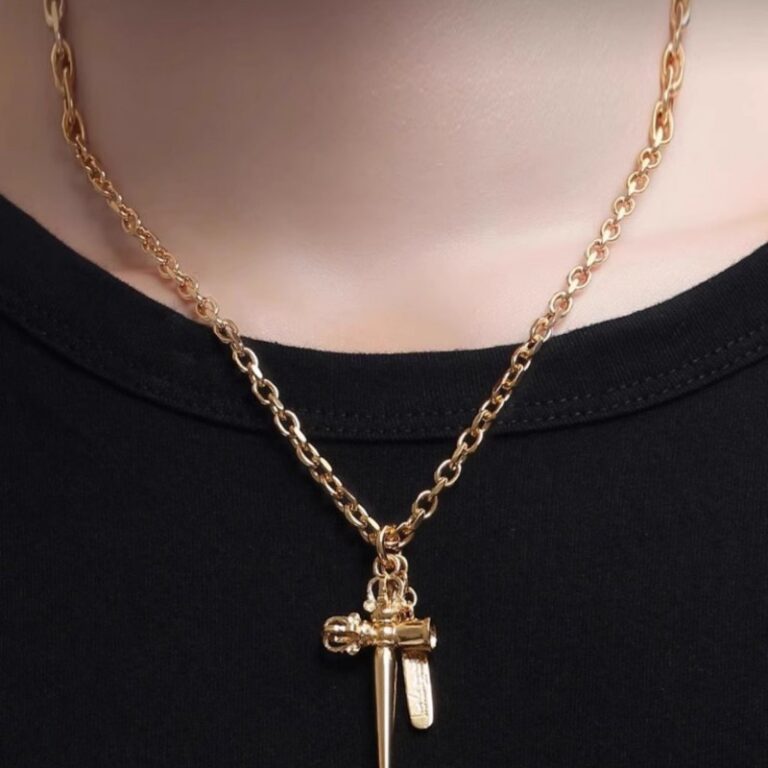 Vajra Kwonji Vajra Hammer Necklace Hip Hop Cuban Chain Trendy Men's and Women's Pendant-5