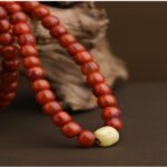 925 silver Xi Xuanbao Chuan material Nanhong 108pcs pendant necklace men's Buddha bead strings men's rosary bracelet-6