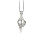 Silver Gold-Plated Conch Hanging Transit Beads Pendant Female 999 Silver Female Single Pendant Necklace Couple Accessories Pendant-6