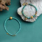 Turquoise Six Words Bracelet Tibetan Ethnic Style Bracelet Niche Designs Creative Birthday Gifts-5