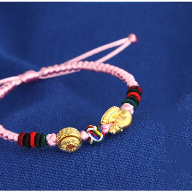 Gold bracelet baby gold bracelet hand rope full moon birthday gift for kids gift gift-1