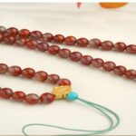 Nanhong necklace Chuan material six words of truth transit beads women's new Chinese agate multi-ring bracelet bracelet-4