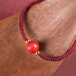 Cinnabar Red Rope Bracelet Men Women Lunar Year Dragon Hand String Beads Compilation Red Hand Rope Gift Jewellery-5