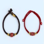 Cinnabar Hand Rope Six Character Truth Transfer Beads Lunar New Year Hand-Woven New Year Red Rope Red Bracelet-8