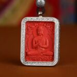 Lunar New Year Cinnabar Pendant Buddha Necklace Men's and Women's Lunar New Year Dragon Holiday Gift for Parents-8