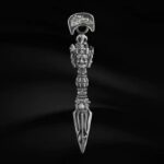 Demon descending vajra and pestle pendant women Tibetan Tibetan 999 foot silver vajra peg necklace men's premium feeling-7