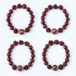 Purple Gold Sand Cinnabar Bracelet Hexagonal Fragrance Grey Six Character Truth Transfer Beads Men's and Women's Lunar New Year Bracelets-7