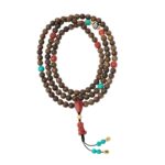 Sinking incense Nanhong green pine 108 beads string six words of truth transfer beads three eyes Buddha beads multi-ring handheld--6