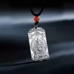 999 Pure Silver Buddha Pendant Necklace Men's This Year of the Dragon Year of Silver Jewellery This Life Buddha Necklace Female Models-8