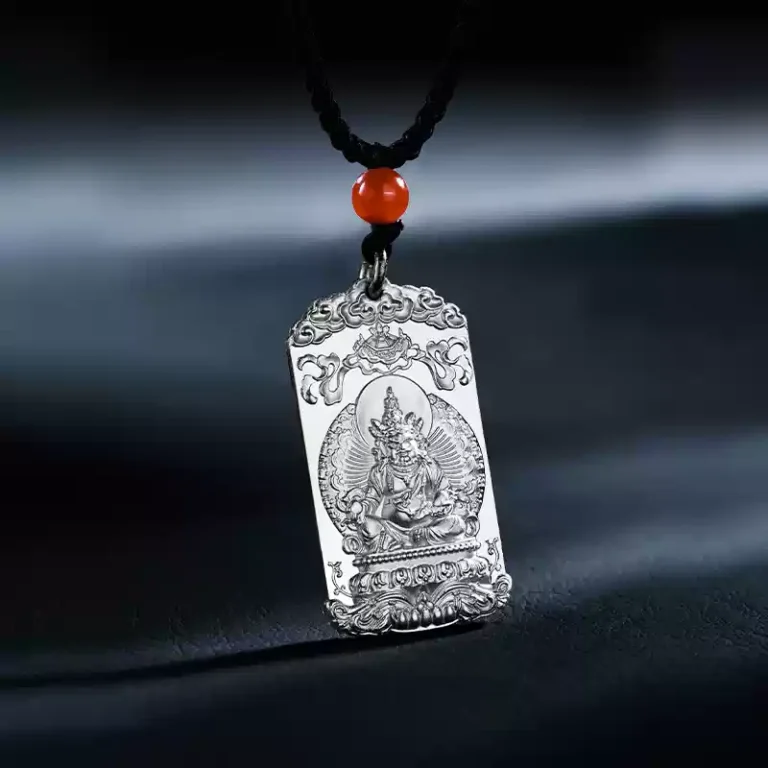 999 Pure Silver Buddha Pendant Necklace Men's This Year of the Dragon Year of Silver Jewellery This Life Buddha Necklace Female Models-8