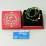 925 Silver Peaceful Joyful Wealth Hetian Jade Bracelet Beeswax Chuan Material Nanhong Women's Multi Loop Bracelet-7