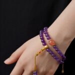 Amethyst bracelet 108 Buddha Beads Strings Female Nanhong Transfer Beads Rosary Finger Twist Literature Play-6