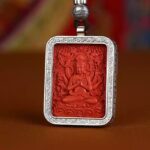 Lunar New Year Cinnabar Pendant Buddha Necklace Men's and Women's Lunar New Year Dragon Holiday Gift for Parents-9